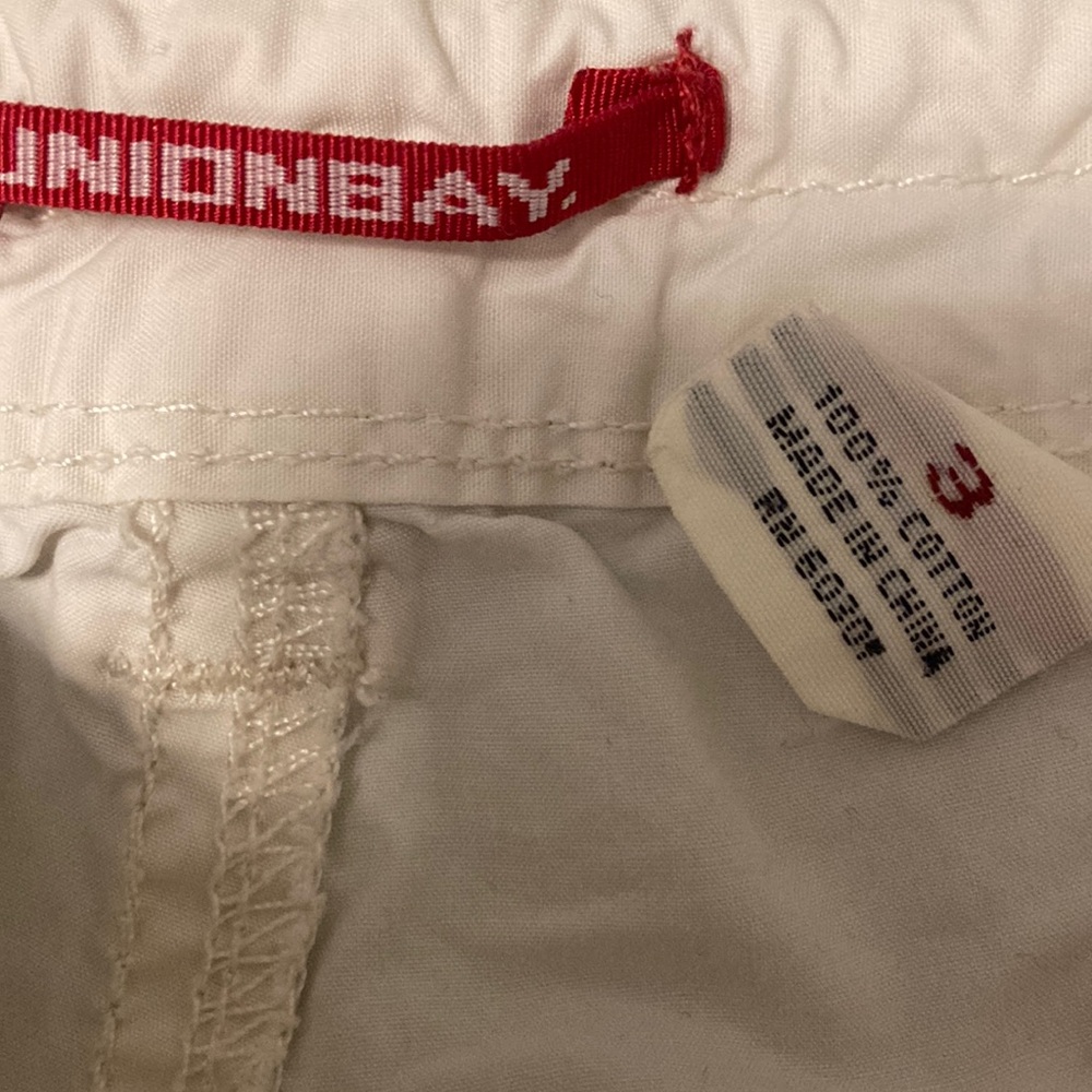 White Cargo Jogger Pants - Picture 3 of 6